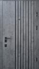 Двери входные Двери Страж PRESTIGE-Delica AL MONO-бетон темный 7806 AL black/белая эмаль VG 1