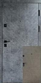 Стоун-премиум-квартира-мрамор темный/бетон бежевый