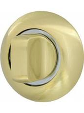 Дверная фурнитура Поворотник - WC-BOLT BK6-1GP/CP-2 золото/хром