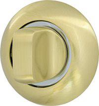 Дверная фурнитура Поворотник - WC-BOLT BK6-1SG/CP-1 матовое золото/хром