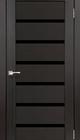 Двери межкомнатные Двери Корфад (KORFAD) Porto-Deluxe-PD-01-орех-черное стекло 3