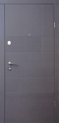 Двери Магда модель 121 тип 2 - венге серый горизонтальный