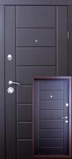 Двери входные QDoors-Канзас-Эталон-венге темный