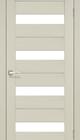 Двери межкомнатные Двери Корфад (KORFAD) Porto-Deluxe-PD-02-венге-стекло сатин=стекло цвета алюминий  1