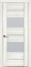 Двери межкомнатные Вива(VIVA)-Аскона-ясень-стекло сатин