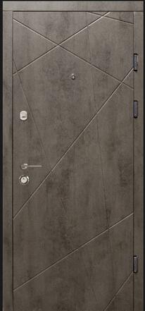 Двери Магда модель 100- тип 2 - бетон темный / бетон светлый