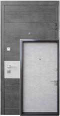 Двери входные STANDART-ТЕМПО-бетон темный/бетон серый