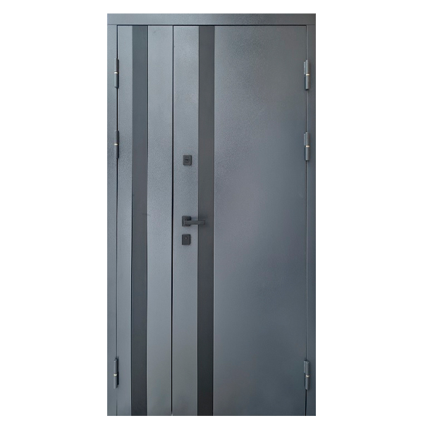 Vhіdnі-dverі-Fort-Lyuks-Metal-Mdf-Vega-polutorna-Ral-7024-oksid-temnij-1.1