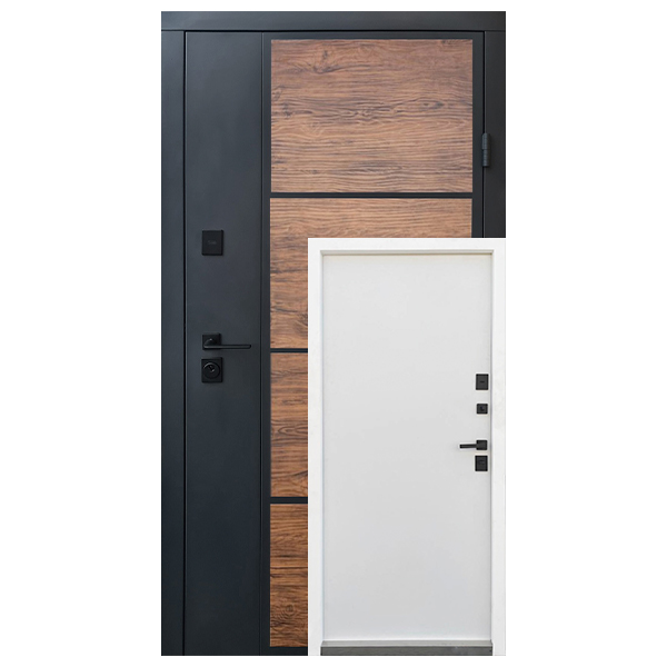 Vhіdnі-dverі-Qdoors-Strіt-Bond-grafіt-pіsok-farba-dekor-temne-derevo-profnastil-Glad'-Vinorit-bіlij--1.0